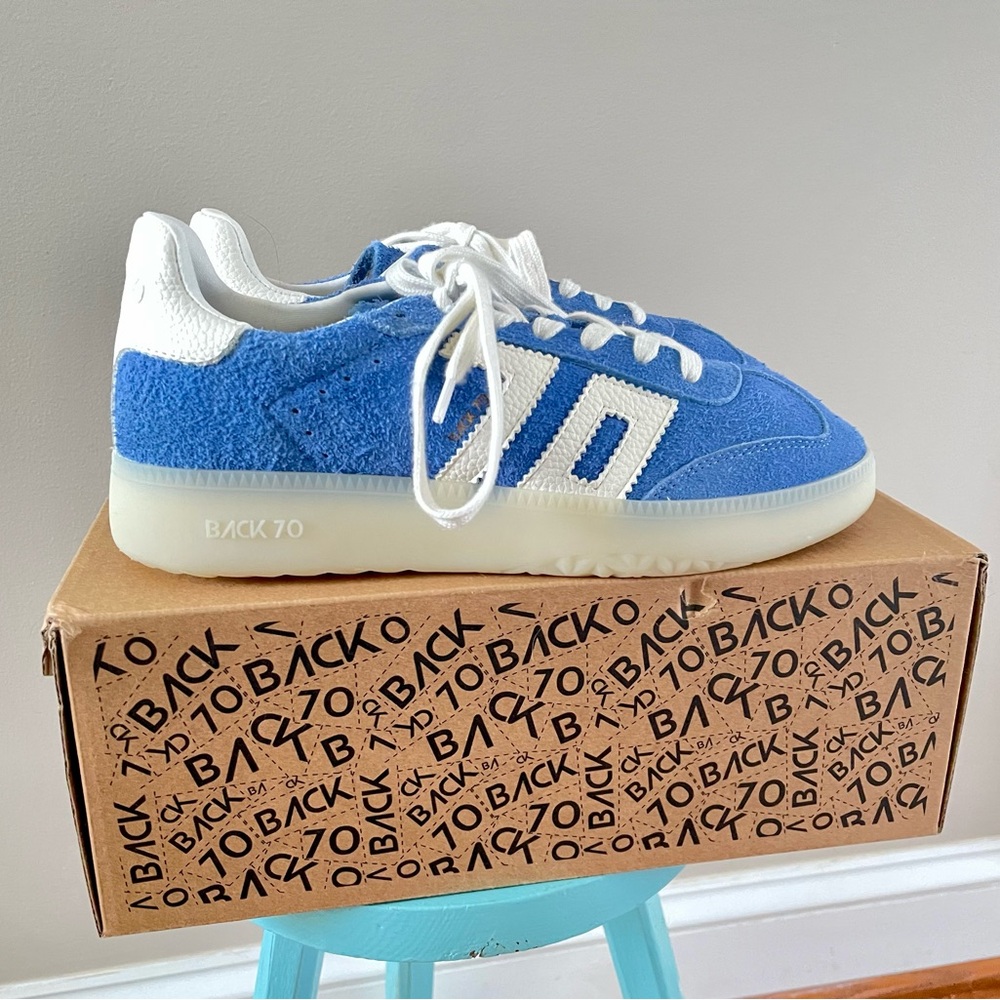 Back 70 Boston 2505 Sneakers Blue Suede Women’s Size 39